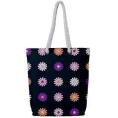 Daisy Deco Full Print Rope Handle Tote (small) by WensdaiAmbrose