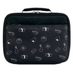 Sushi Pattern - Greyscale Lunch Bag by WensdaiAmbrose