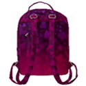 Purple Pink Hearts  Flap Pocket Backpack (Large) View3