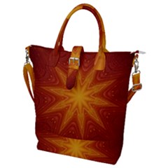 Fractal Wallpaper Colorful Abstract Buckle Top Tote Bag