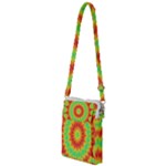 Kaleidoscope Background Mandala Red green Multi Function Travel Bag