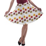 Autumn Leaves A-line Skater Skirt