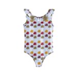 Autumn Leaves Kids  Frill Swimsuit