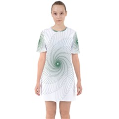 Spirograph Pattern Sixties Short Sleeve Mini Dress by Mariart