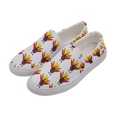 Turkey Thanksgiving Background Women s Canvas Slip Ons by Mariart