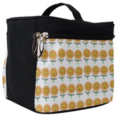 Sunflower Wrap Make Up Travel Bag (big) by Mariart