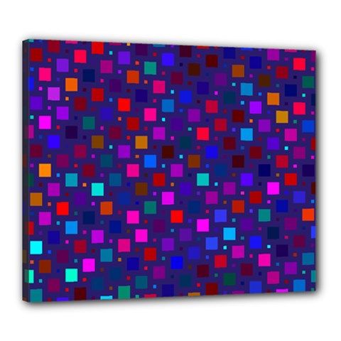 Squares Square Background Abstract Canvas 24  X 20  (stretched) by Alisyart