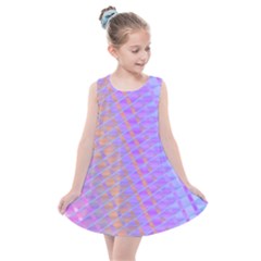 Diagonal Line Design Art Kids  Summer Dress by LoolyElzayat