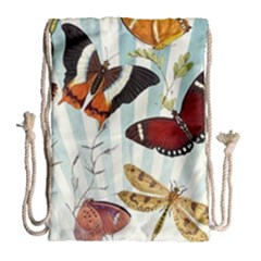 My Butterfly Collection Drawstring Bag (large) by WensdaiAmbrose