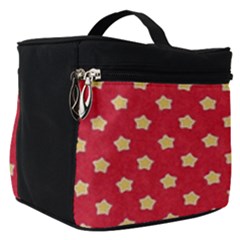 Red Hot Polka Dots Make Up Travel Bag (small) by WensdaiAmbrose
