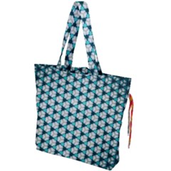 Digital Art Triangle Drawstring Tote Bag by Mariart