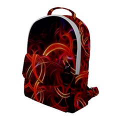 Background Fractal Abstract Flap Pocket Backpack (large) by Pakrebo