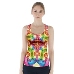 Pattern Tile Background Image Deco Racer Back Sports Top