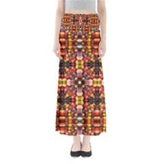 Tile Background Image Creativity Full Length Maxi Skirt by Pakrebo