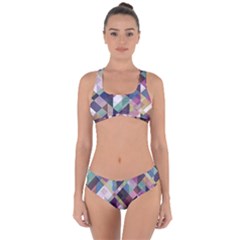 Geometric Sense Criss Cross Bikini Set by WensdaiAmbrose