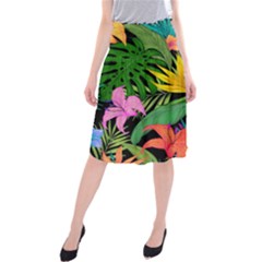 Tropical Adventure Midi Beach Skirt