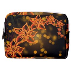 Flowers Background Bokeh Leaf Make Up Pouch (medium) by Mariart