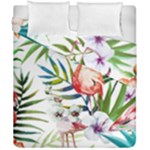 Rose flamingo Duvet Cover Double Side (California King Size)