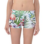 Rose flamingo Reversible Boyleg Bikini Bottoms