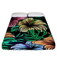 Hibiscus Dream Fitted Sheet (king Size)