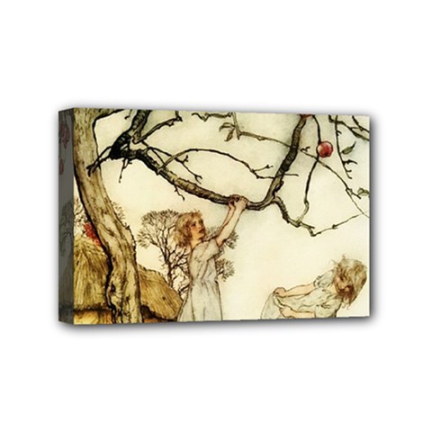 Vintage - Apple Picking Mini Canvas 6  X 4  (stretched) by WensdaiAmbrose