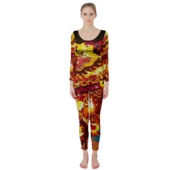 Dragon Lights Long Sleeve Catsuit