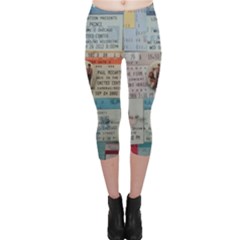 Concert Memorabilia  Capri Leggings  by StarvingArtisan