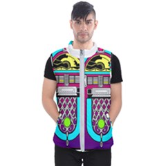 Jukebox Music Music Player Men s Puffer Vest by Wegoenart