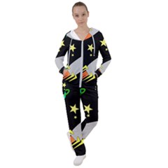 Planet Rocket Space Stars Women s Tracksuit by Wegoenart