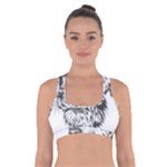 Dog Animal Domestic Animal Doggie Cross Back Sports Bra