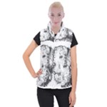 Dog Animal Domestic Animal Doggie Women s Button Up Vest