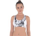 Dog Animal Domestic Animal Doggie Cross String Back Sports Bra