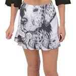 Dog Animal Domestic Animal Doggie Fishtail Mini Chiffon Skirt