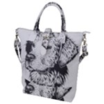 Dog Animal Domestic Animal Doggie Buckle Top Tote Bag