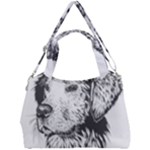 Dog Animal Domestic Animal Doggie Double Compartment Shoulder Bag