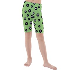 Totoro - Soot Sprites Pattern Kids  Mid Length Swim Shorts by Valentinaart