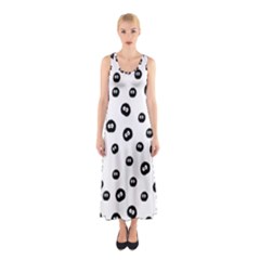 Totoro - Soot Sprites Pattern Sleeveless Maxi Dress by Valentinaart
