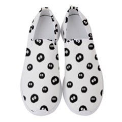 Totoro - Soot Sprites Pattern Women s Slip On Sneakers by Valentinaart