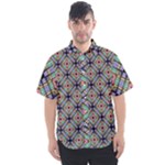 Pattern Wallpaper Background Men s Short Sleeve Shirt