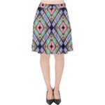 Pattern Wallpaper Background Velvet High Waist Skirt