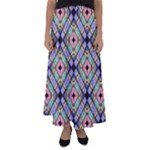 Pattern Wallpaper Background Flared Maxi Skirt