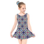 Pattern Wallpaper Background Kids  Skater Dress Swimsuit