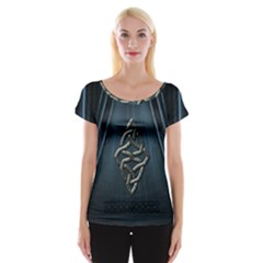 The Celtic Knot Cap Sleeve Top by FantasyWorld7
