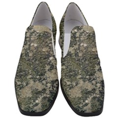 Grunge Camo Print Design Slip On Heel Loafers by dflcprintsclothing