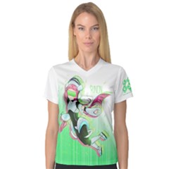 Ddr Rinon Women V-neck Sport Mesh Tee