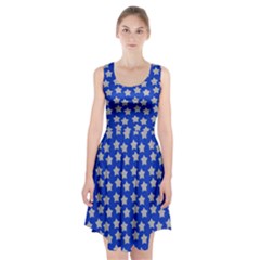 Silver Stars Royal Blue Racerback Midi Dress by snowwhitegirl