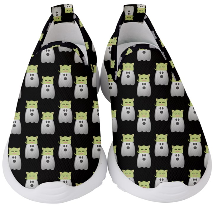 Ghost Pet Black Kids  Slip On Sneakers