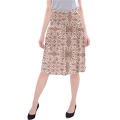 Ornamental Brown Midi Beach Skirt by snowwhitegirl