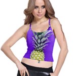 Pineapple Purple Spaghetti Strap Bra Top