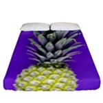 Pineapple Purple Fitted Sheet (Queen Size)